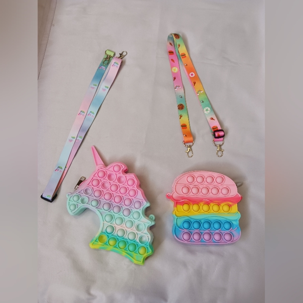 Rainbow Pop It Purses Bundle